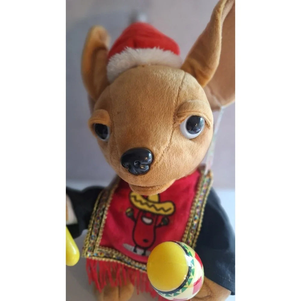 NIKA DON MIGUEL ANIMATRONIC CHIHUAHUA CHRISTMAS SINGING DOG MARACAS TOY